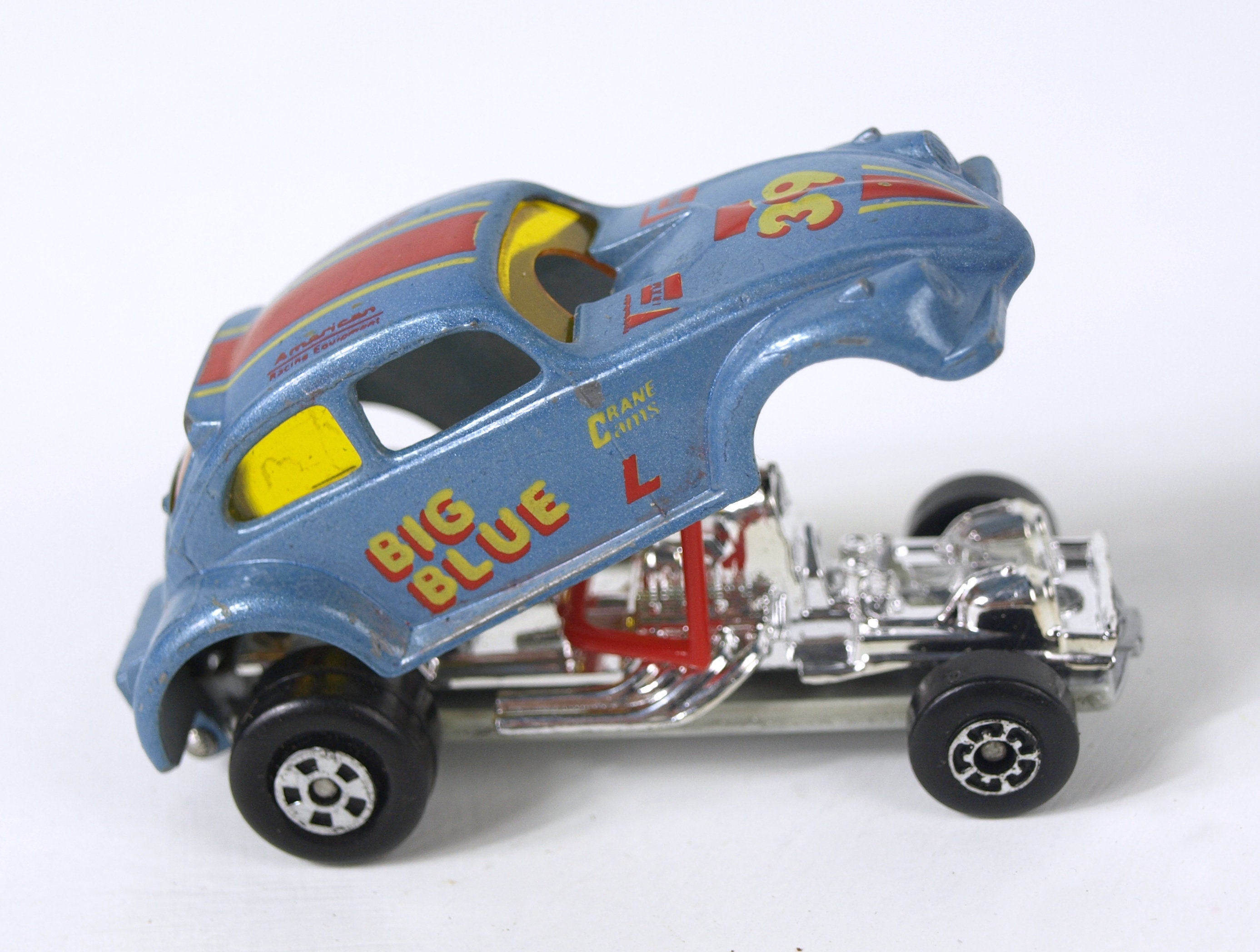 Vintage Matchbox 1972 Beetle Streaker Big Blue Funny Car