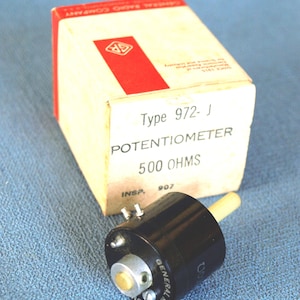 Vintage General Radio Company Type 972-J Potentiometer 500 ohms - NIB