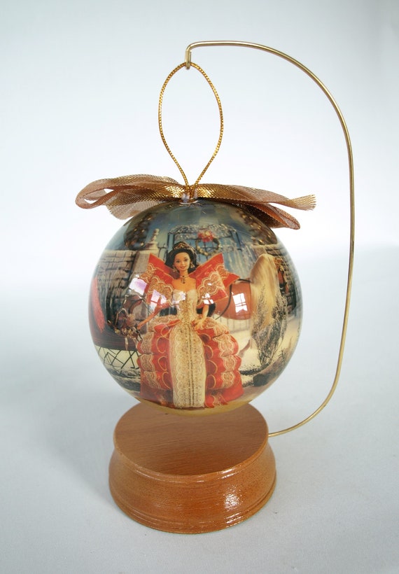 1997 holiday barbie 4 decoupage ornament