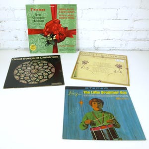 Christmas Album Lot: Great Songs of Christmas, Firestone Your Christmas Favorites, Great Christmas Duets & Living Voices Little Drummer Boy