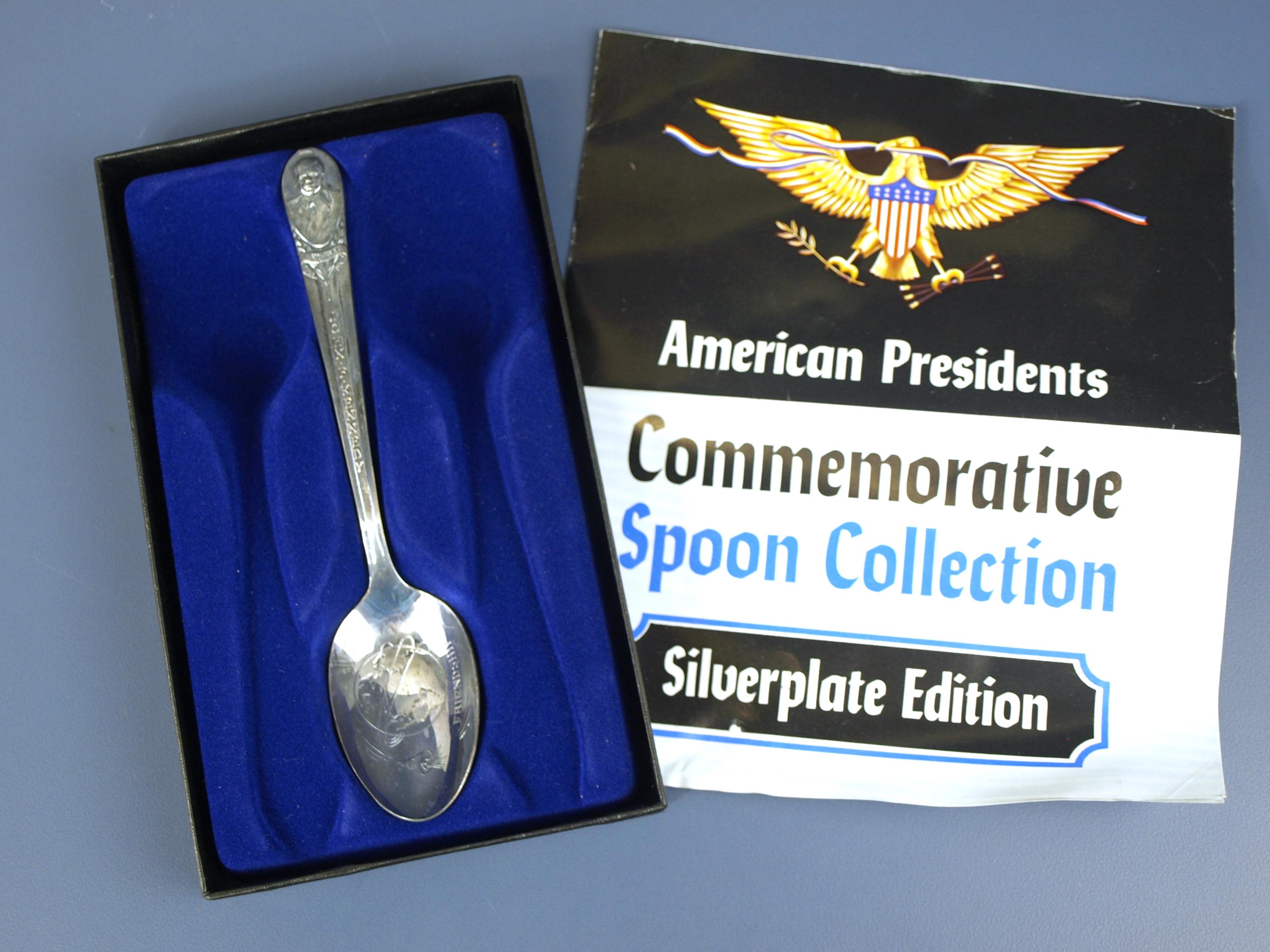 Vintage WM Rodgers Silverplate American Presidents Collector Spoon