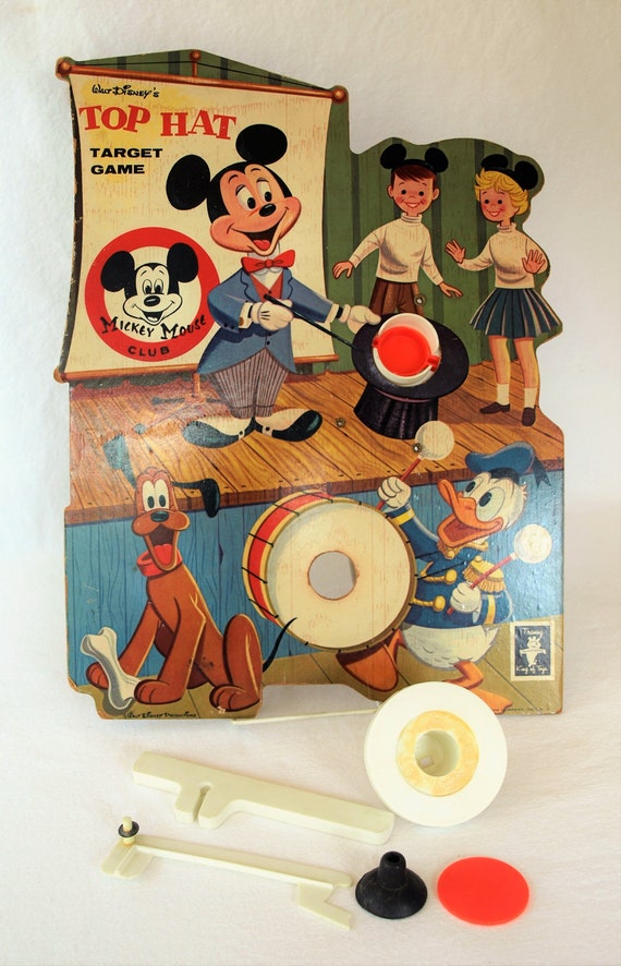 Walt Disneys Mickey Mouse Club Top Hat Target Game by Transy - Etsy