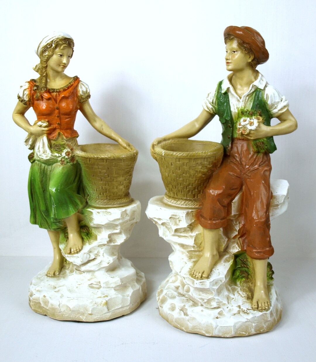 Vintage Universal Statuary Corp - Traditional Irish Youth Statues
