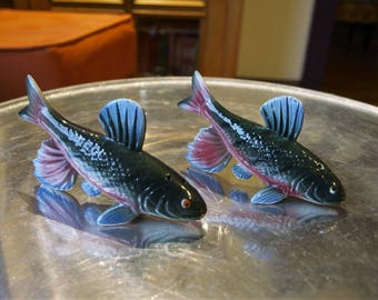 Vintage Ceramic Fish Salt and Pepper Shakers – Japan