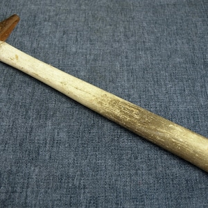 Vintage Tack Hammer with 12&quot; long wood handle and 4&quot; long Cast Iron Head