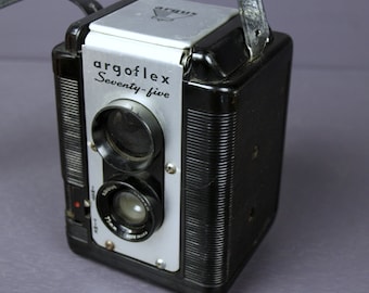 Vintage Argus Argoflex Seventy-five Camera, Circa 1950's Includes Faux  Leather Neck Strap Good+ Condition, Untested