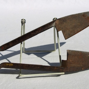 Antique Sheep Sheers Farm Tool - stamped Phila PA Silver Steel w Pennsylvania Keystone Seal