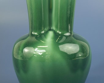 Vintage MId Century Rookwood Pottery Vase No. 6953 in Green, 7" High by 4.5" Diameter at its widest | Unique Design
