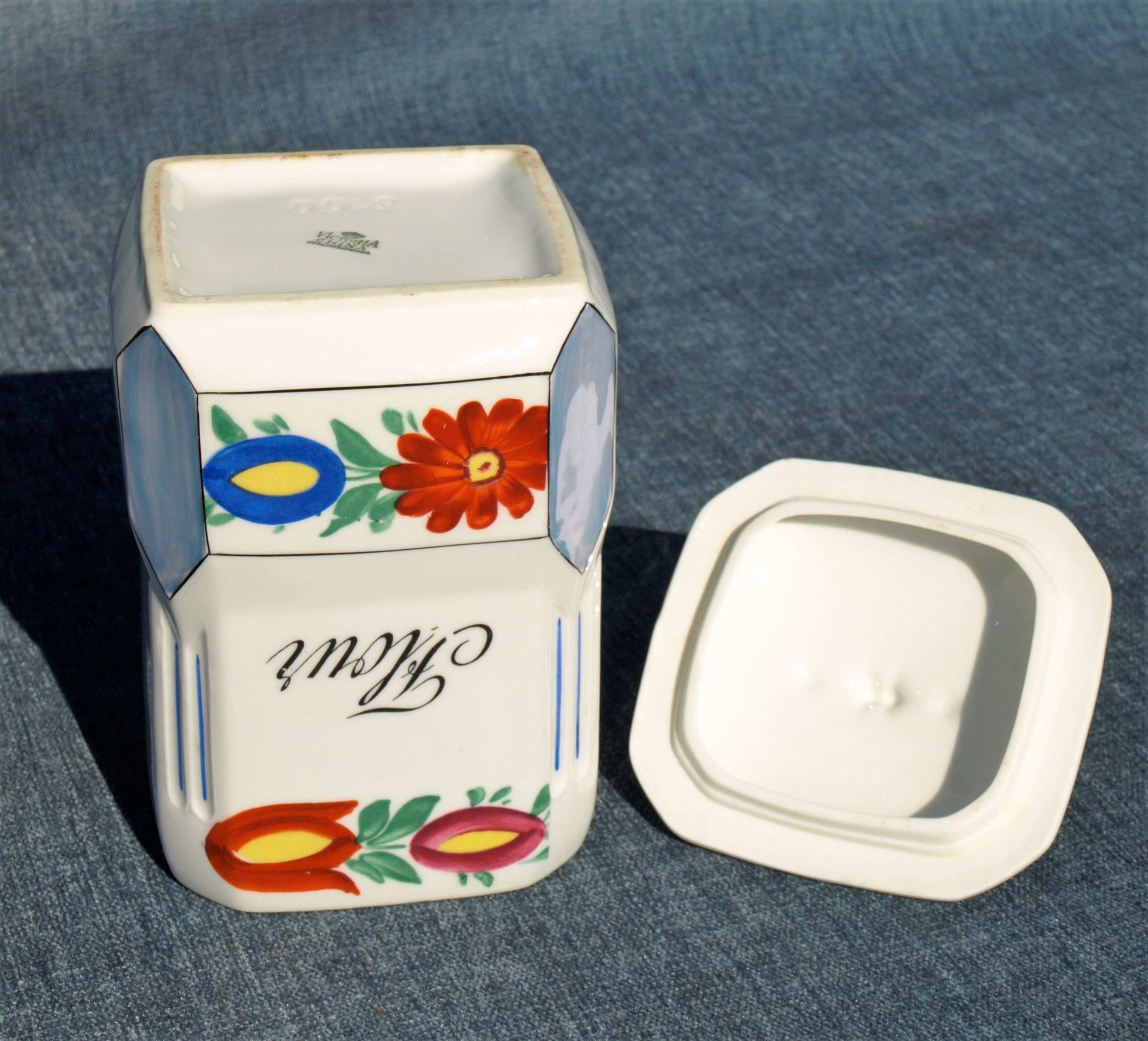 Vintage Victoria China Czechoslovakia No. 3100 Porcelain Kitchen