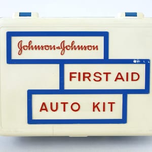 ジョンソンエンドジョンソン ビンテージ ファーストエイドキット メタルボックス VINTAGE JOHNSON & JOHNSON METAL FIRST AID KIT 8162 WALL