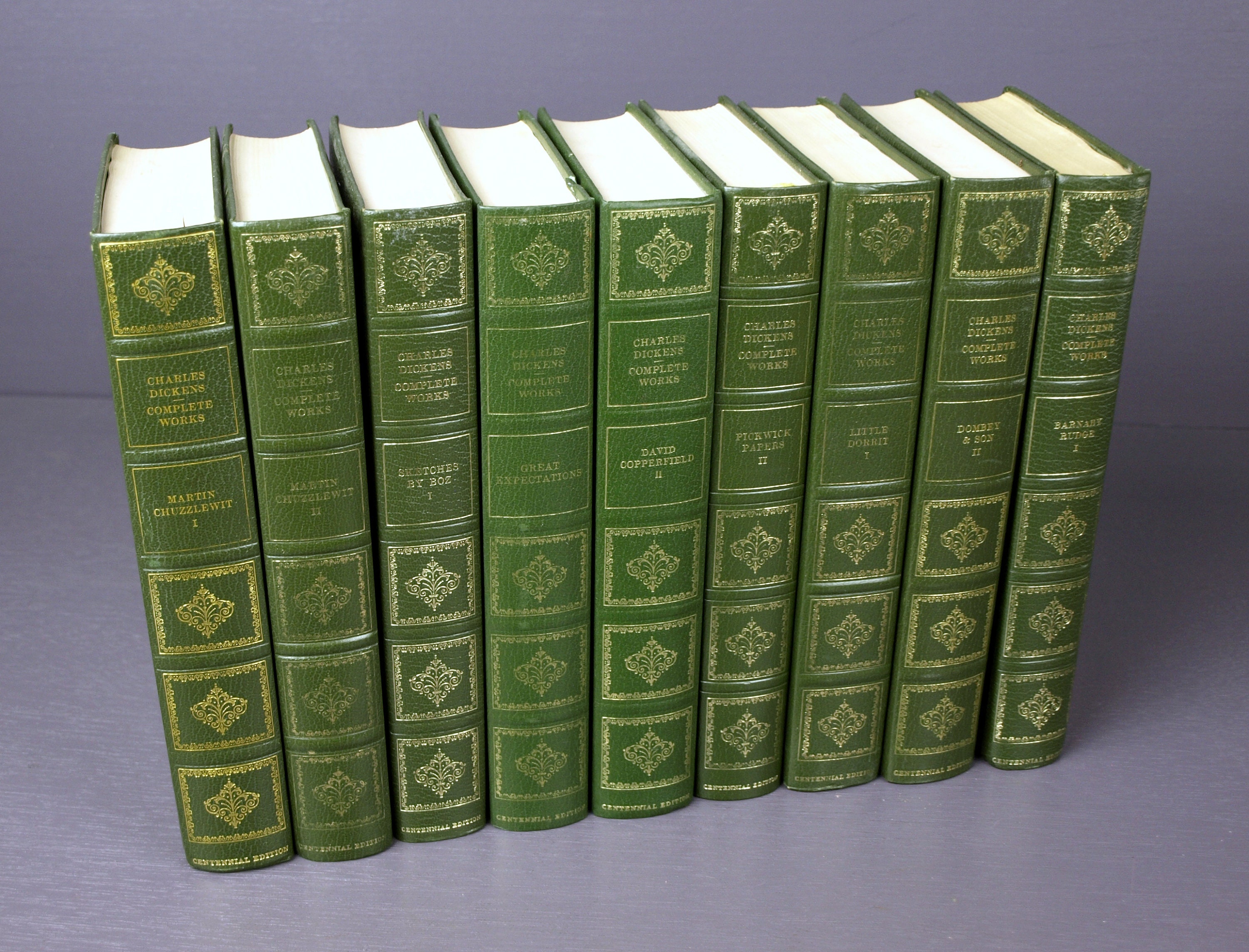 Charles Dickens Complete Works Centennial Edition Book Set With 9