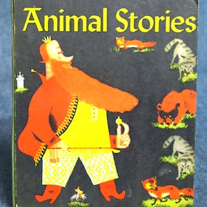 Cuentos de animales vintage de Gregori, 1946, libro infantil de tapa dura, buen estado (G)
