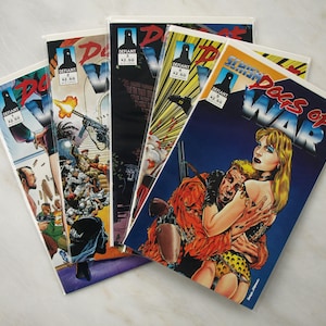 Dogs of War No. 1, 2, 3, 4, and 5 Defiant Comics 1994 – Lot of 5 NM/M – Complete Series