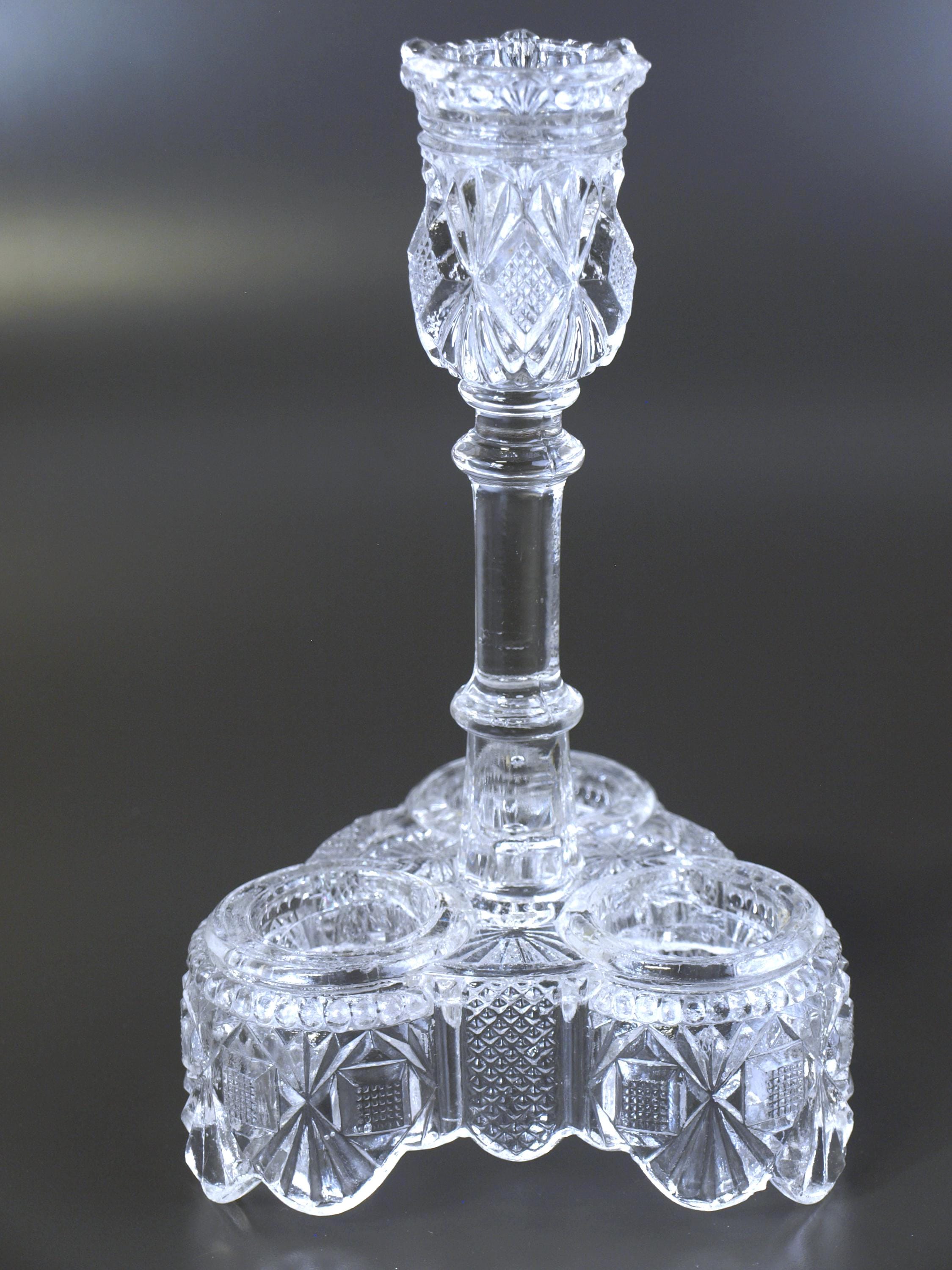 Antique Victorian Elson Glass Co EAPG Castor Condiment Set with