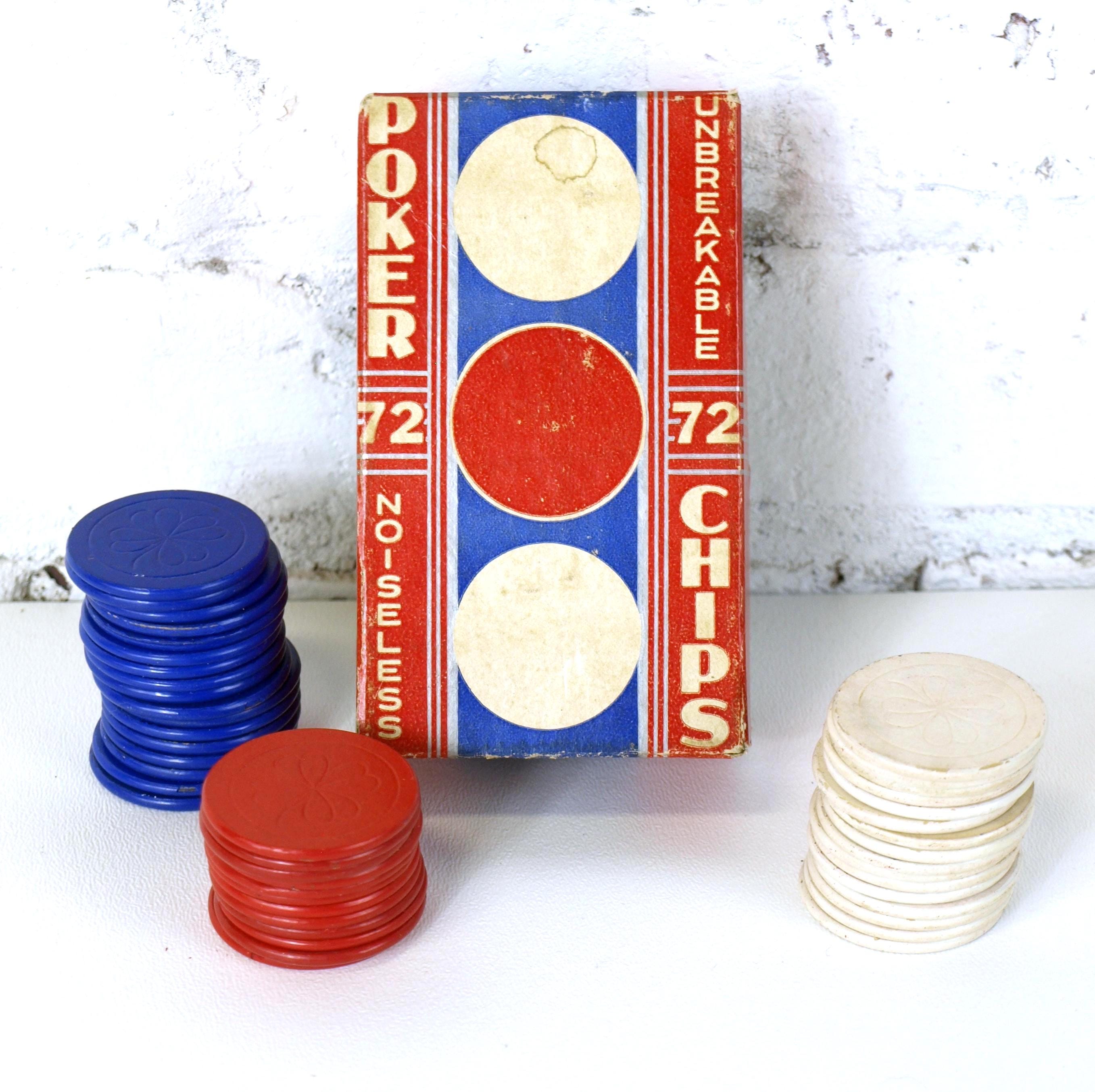 Antique Assorted Poker Chips, Circa 1920-30's - 