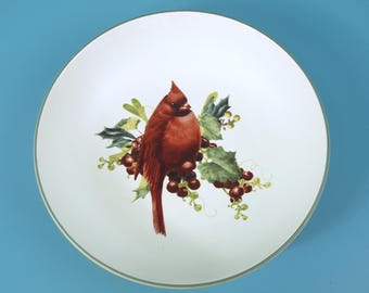 Lenox Cardinal Steingut Servierschüssel aus der Winter Greetings Kollektion