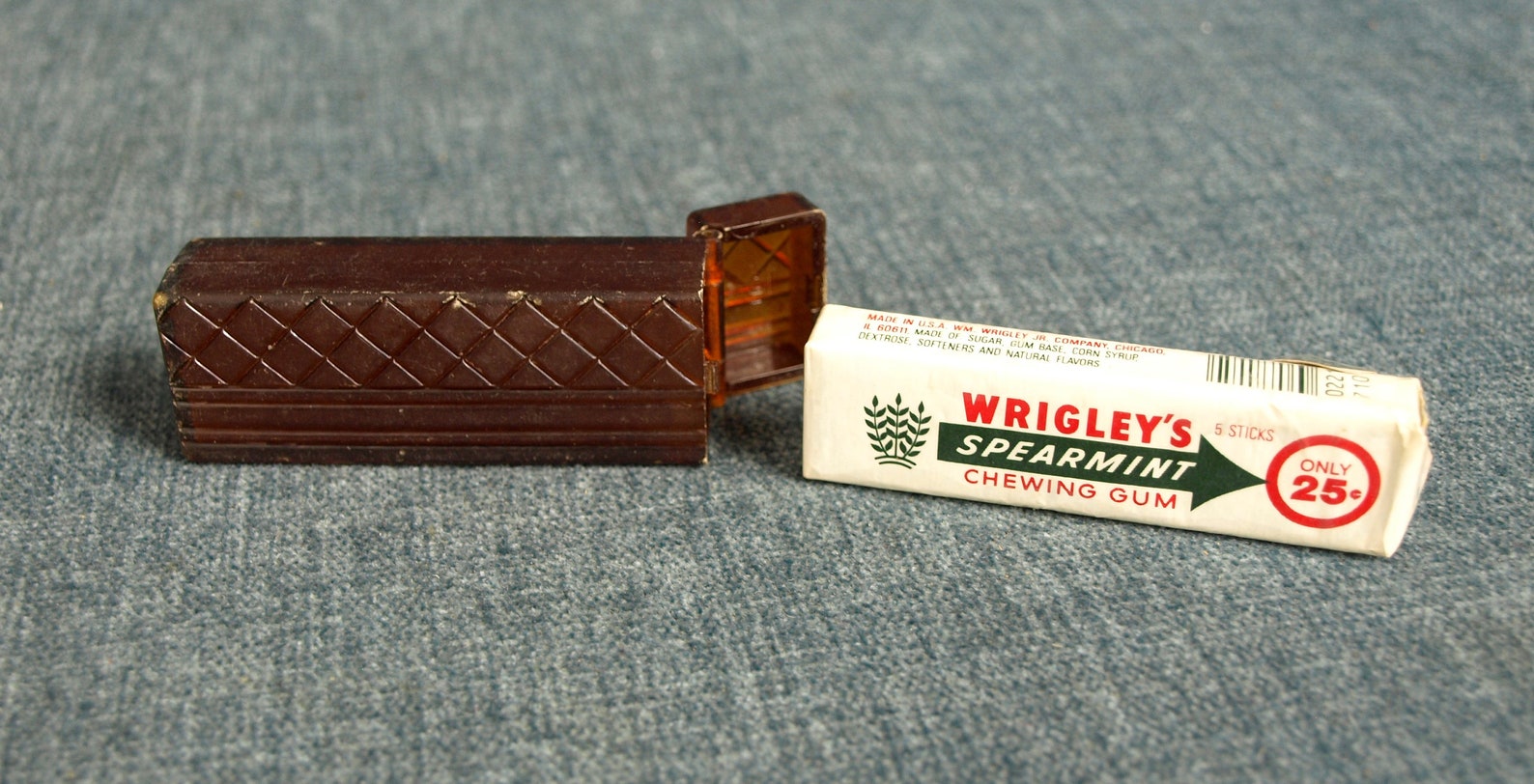 Vintage Amber Brown Plastic Stick Gum Pack Holder Case with Etsy