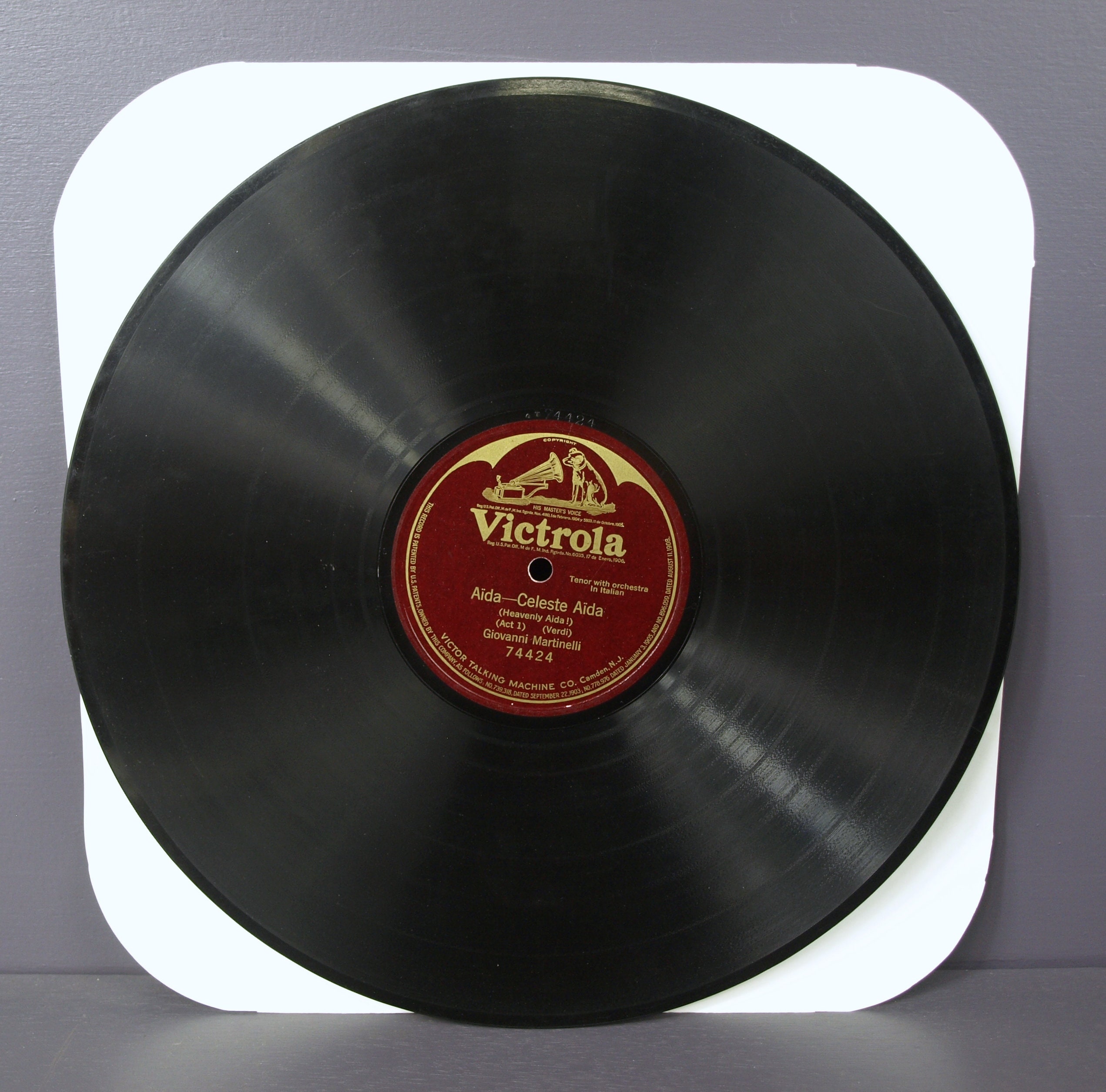 Antique Victrola Single-sided 78 Rpm Records W/ Alice