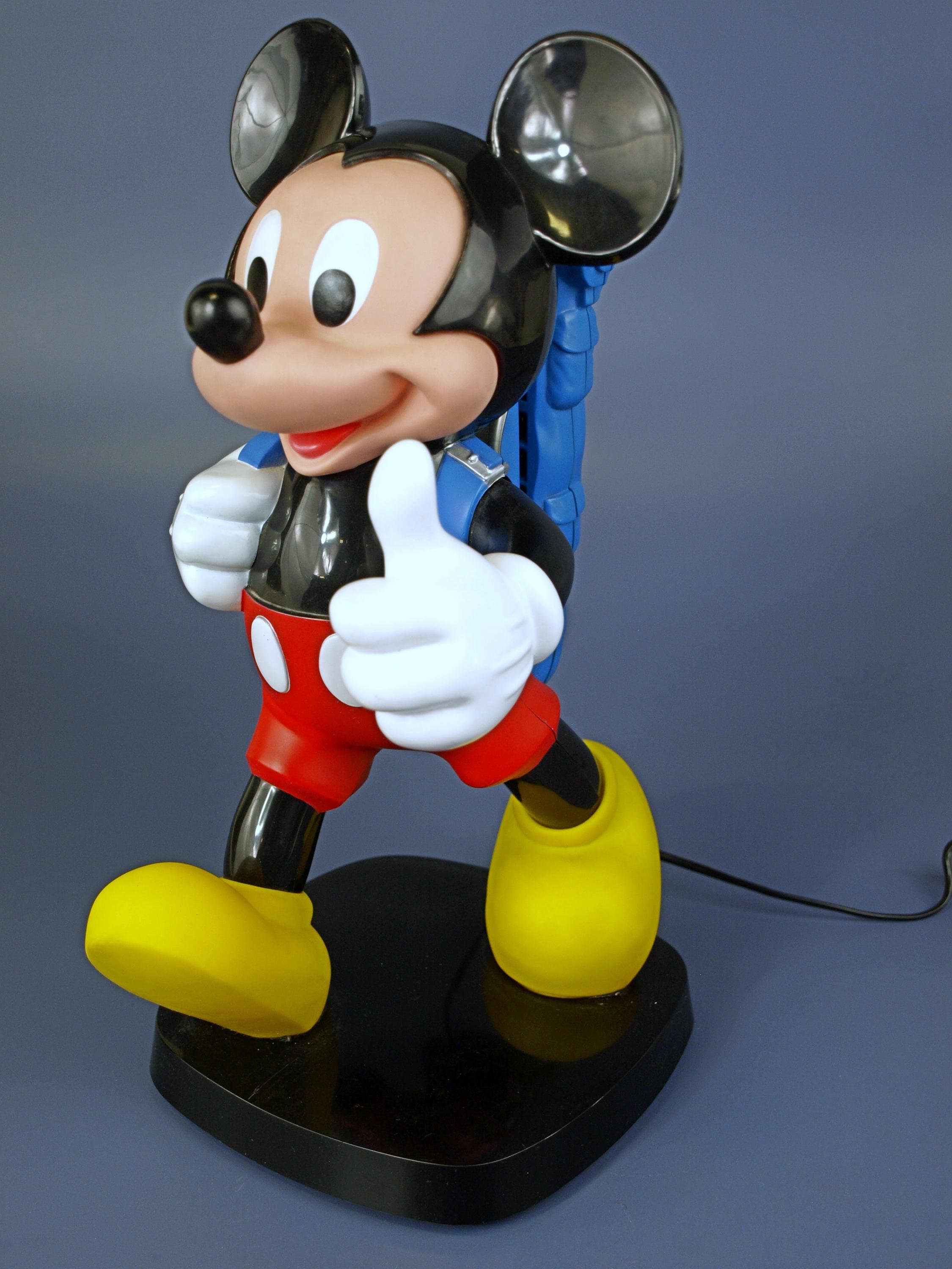 Vintage Walt Disney Mickey Mouse Phone Hitch Hiker Backpack