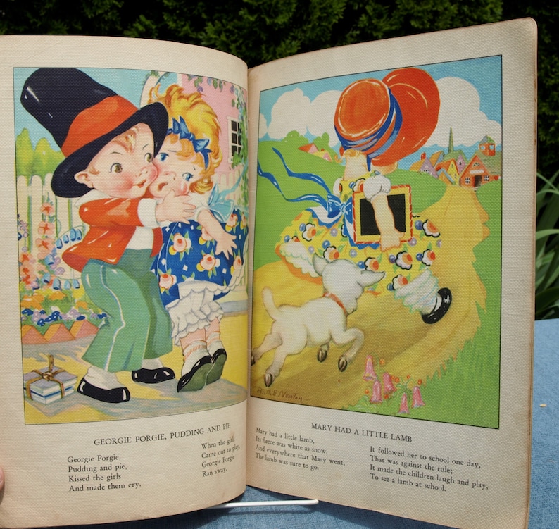 1934 Mother Goose Pictures and Rhymes With Picture by Ruth E. - Etsy