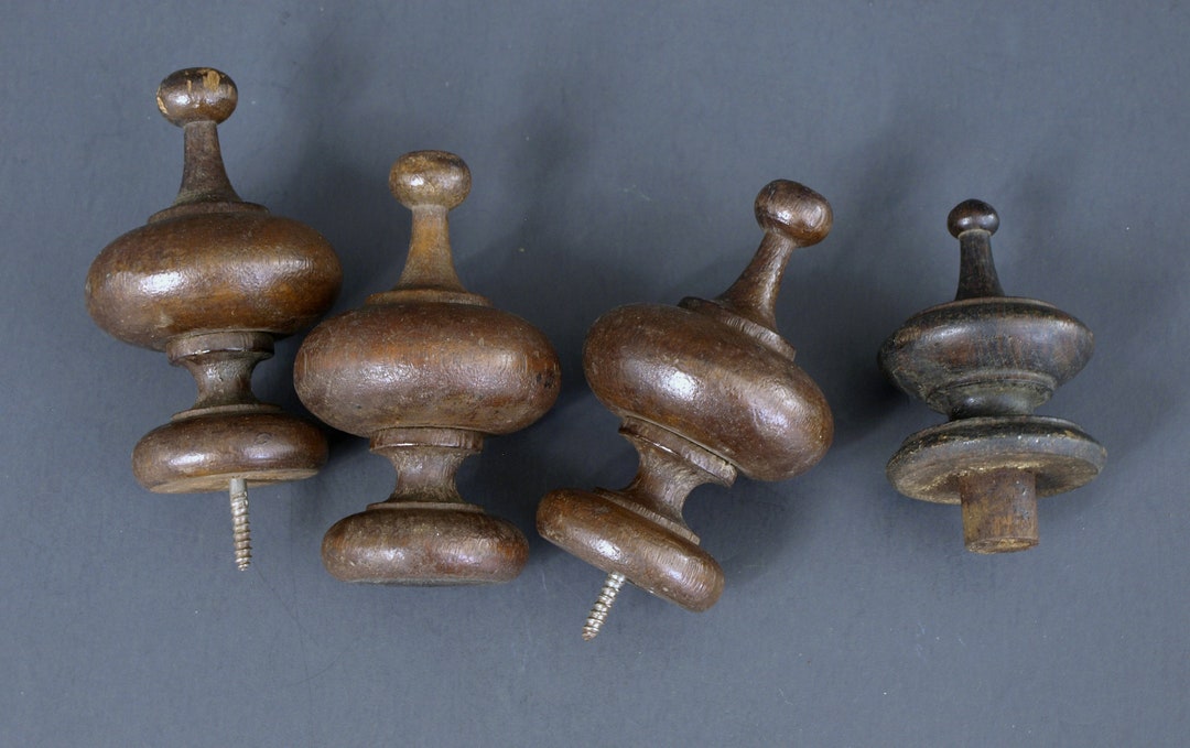 Vintage / Antique Turned Wood Finials for Furniture Architectural