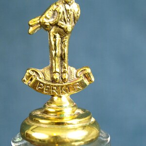 Perker Brass and Cork Bottle / Wine Stopper - Pickwick Papers by Charles Dickens Character - Made in England by Peerage ?