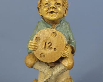 Vintage Tom Clark Gnome Bobbin 1989 Cairn, Thimble Sewing Figurine #12