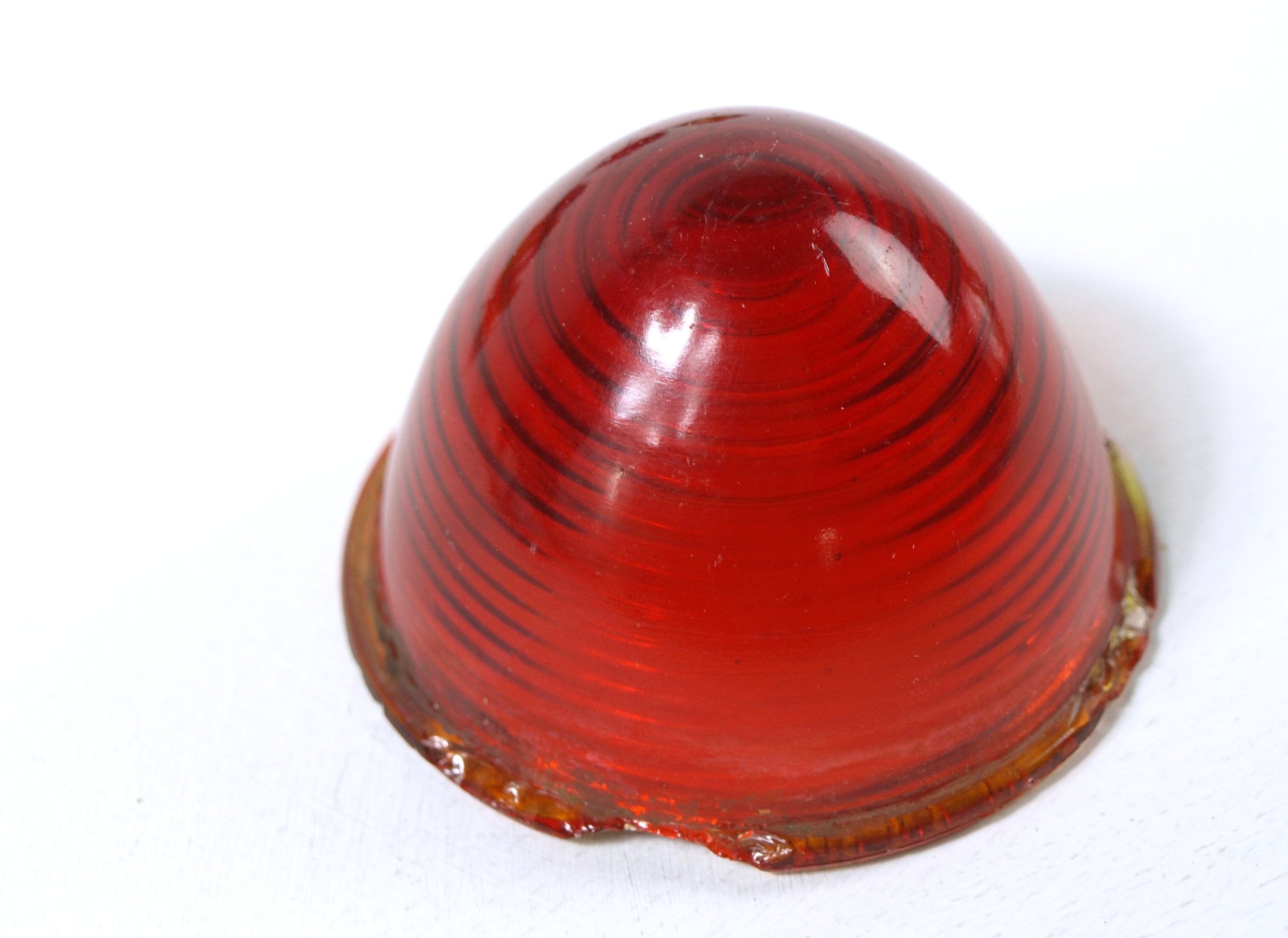 63年前のデリンジャー Vintage Glass Cone Taillights / Brake / Signal Light Lenses
