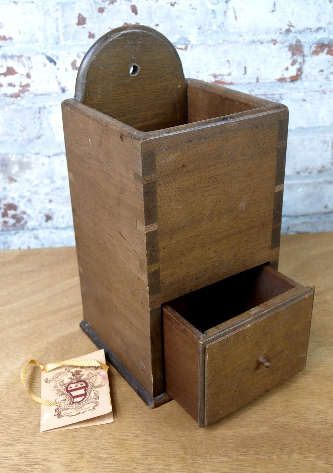 Vintage Wooden Pipe Box, Circa 1970's Bicentennial Seal Colonial ...