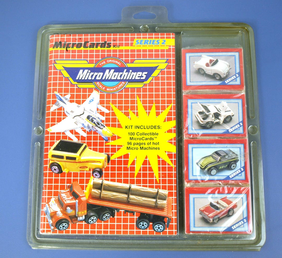 Vintage Galoob Micro Machines Micro Cards Series 2 - NIB Booklet and ...