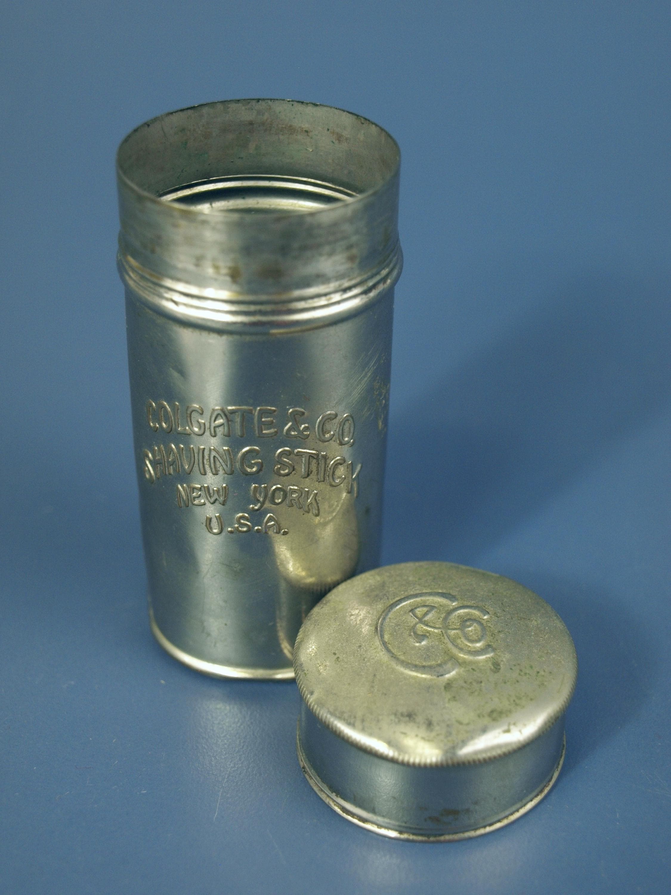 Vintage Colgate Shaving Stick Tin Container Circa 1920 to 1940 Made in ...