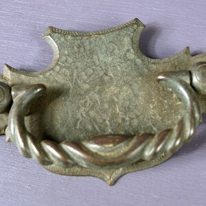 Vintage Drawer Pull, Aged Bronze Finish - Furniture Restoration Hardware - Reclaimed, VG