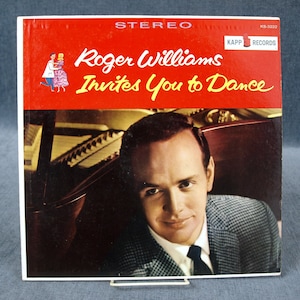 Vintage LP - &quot;Roger Williams Invites You to Dance&quot; - KAPP Records, KS-3222 - Includes Original Inner Sleeve - Very Good Condition