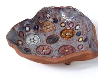 茶色　陶器　花瓶 　サイン付き 大倉陶園/花瓶/陶器/花/金彩 | 骨董・アンティークのオンライン