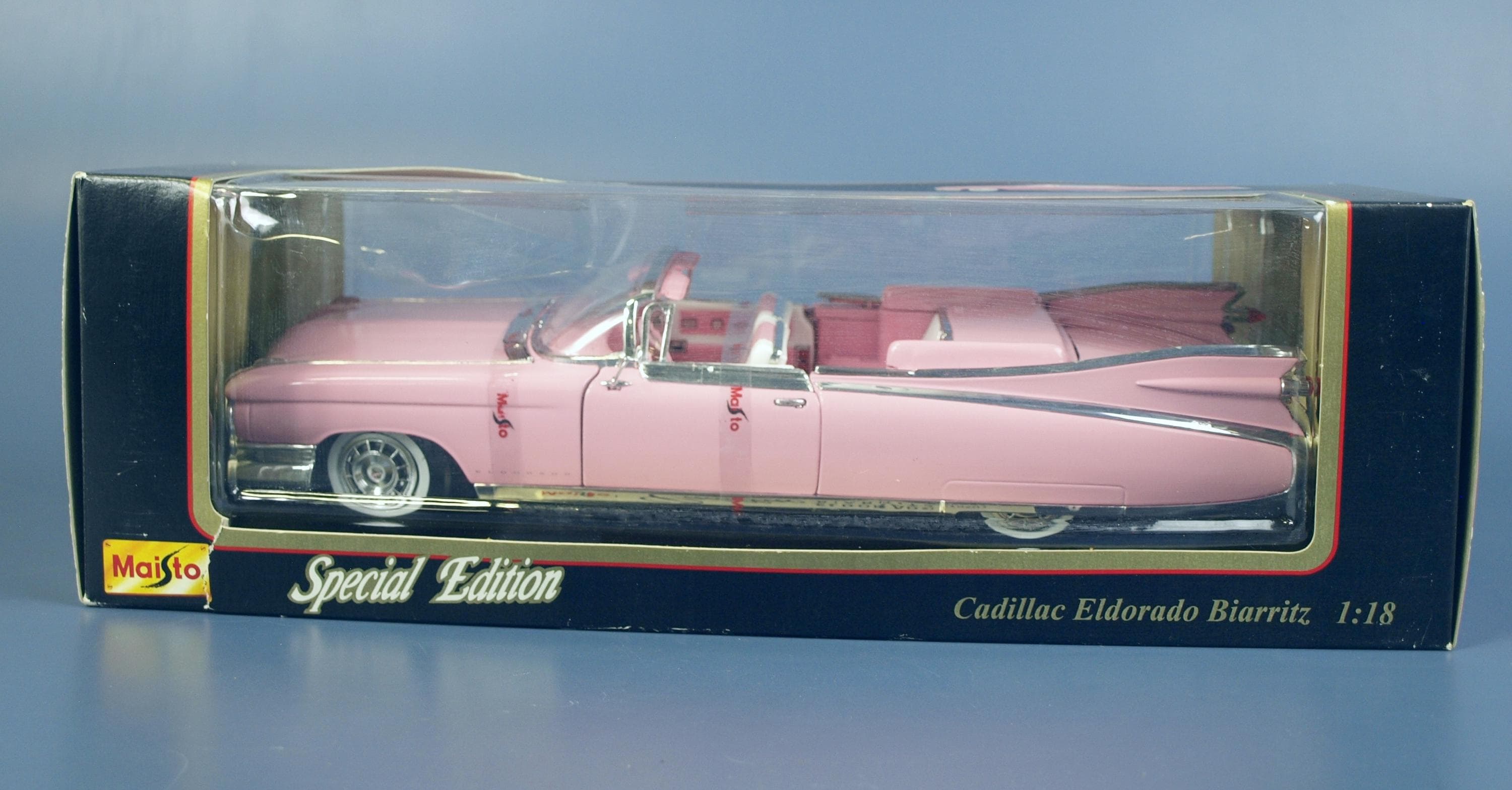 Vintage Maisto Special Edition 1:18 1959 Pink Cadillac Eldorado