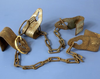 1950年代ヴィンテージ 金属製はしごの段フックと調節可能なチェーン 塗装用バケツホルダー