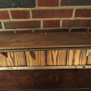 Rustic Reclaimed Wood Shelf – 31” long x 7” deep