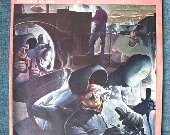 Magazine The Saturday Evening Post, époque WW2 en très bon état/bon état