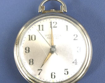Vintage Westclox Pocket Ben Pocket Watch, ca 1950s, Missing Crown | For Parts or Repair only