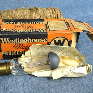 Vintage Westinghouse Mazda Projektierlampe 1000 Watt 120 V Birne - hat ein Loses Filament