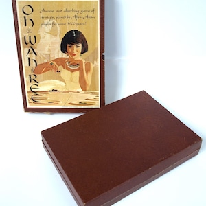 Vintage Oh-Wah-Ree Game Set in Original Box w/ Original Instructions, Circa 1962 - 3M Bookshelf Games - Mancala Game - Good+ Condition