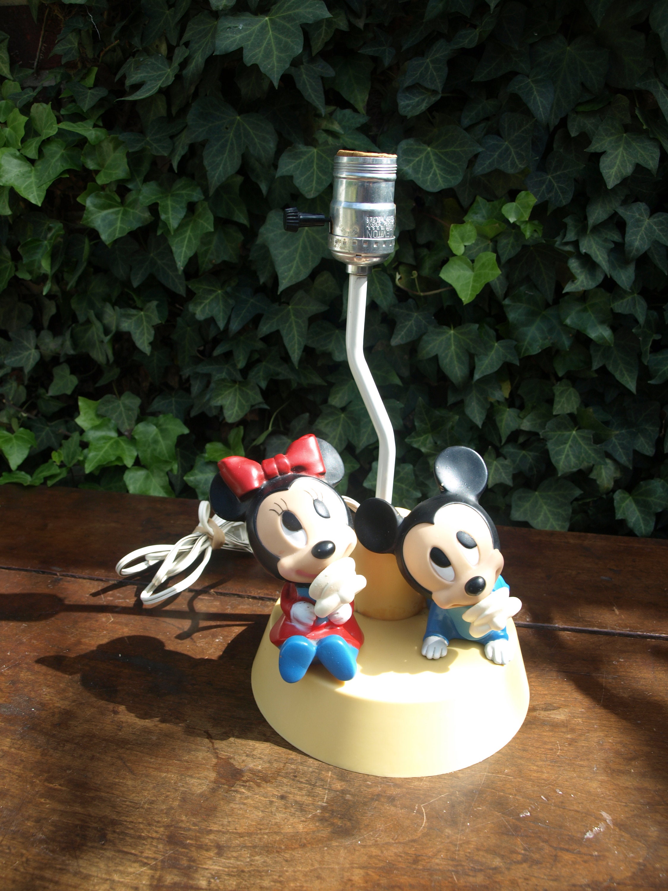 Disney Inc. Baby Mickey and Minnie Mouse Lamp and Night - Etsy