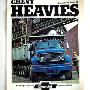 1973 Chevy Heavies Conventional Series 90 Chevrolet Sales Catalog Vintage Advertising Memorabilia