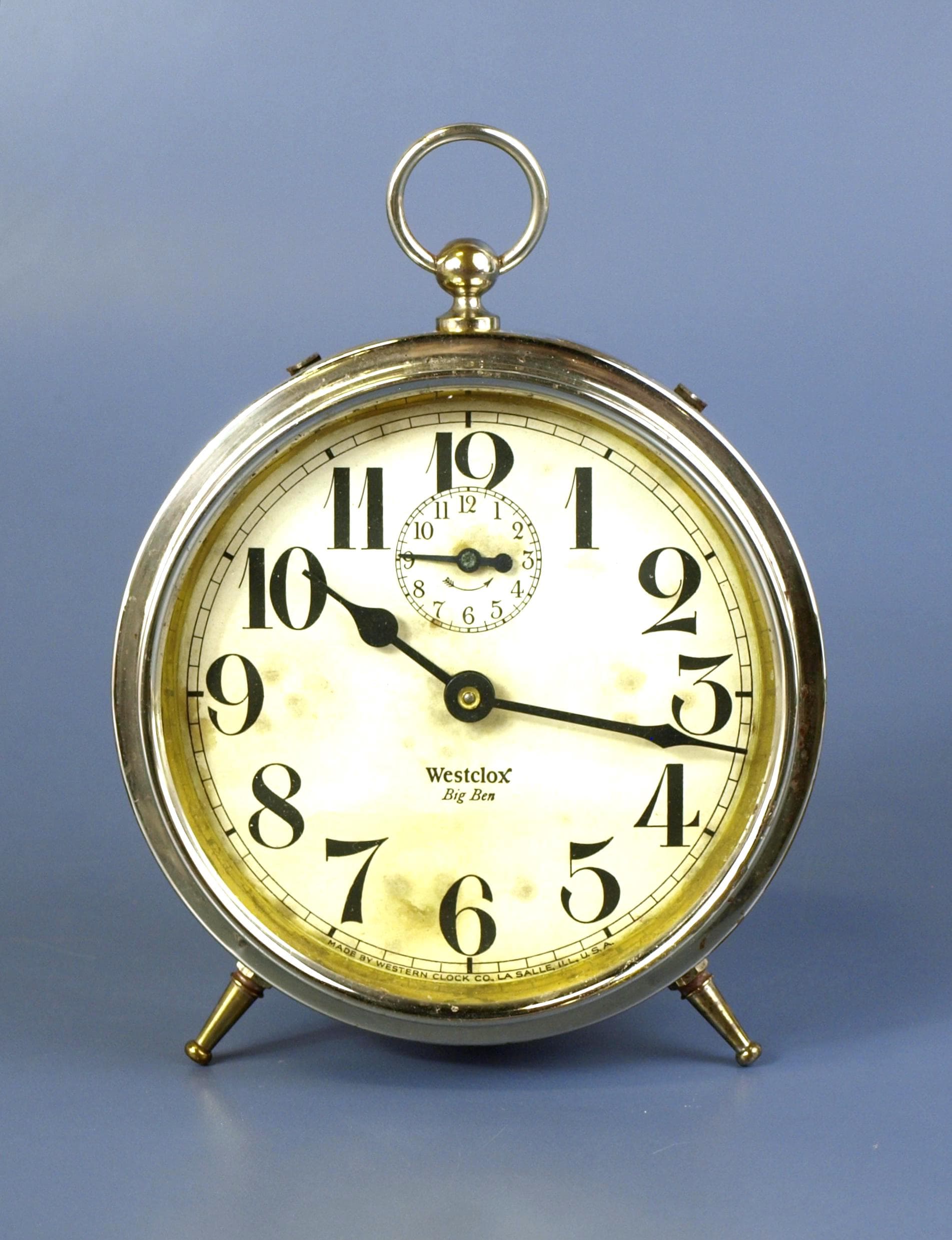 Antique Westclox Big Ben Wind-up Alarm Clock by Western Clock Co