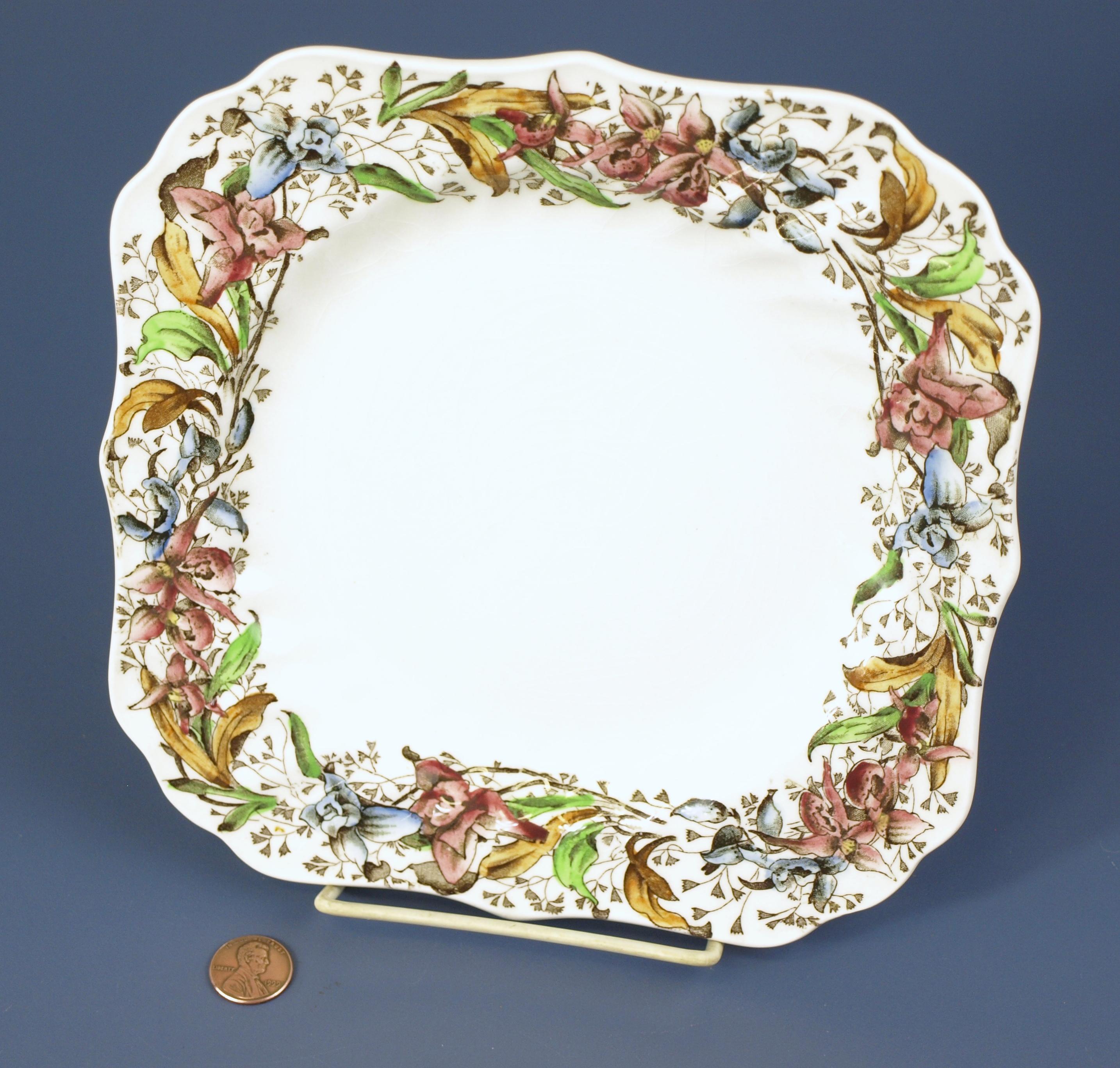 Vintage Royal Doulton Square Plates - Etsy