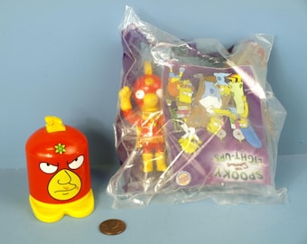 Vintage Burger King Kids Meal Toys, Circa 2001 the Simpsons