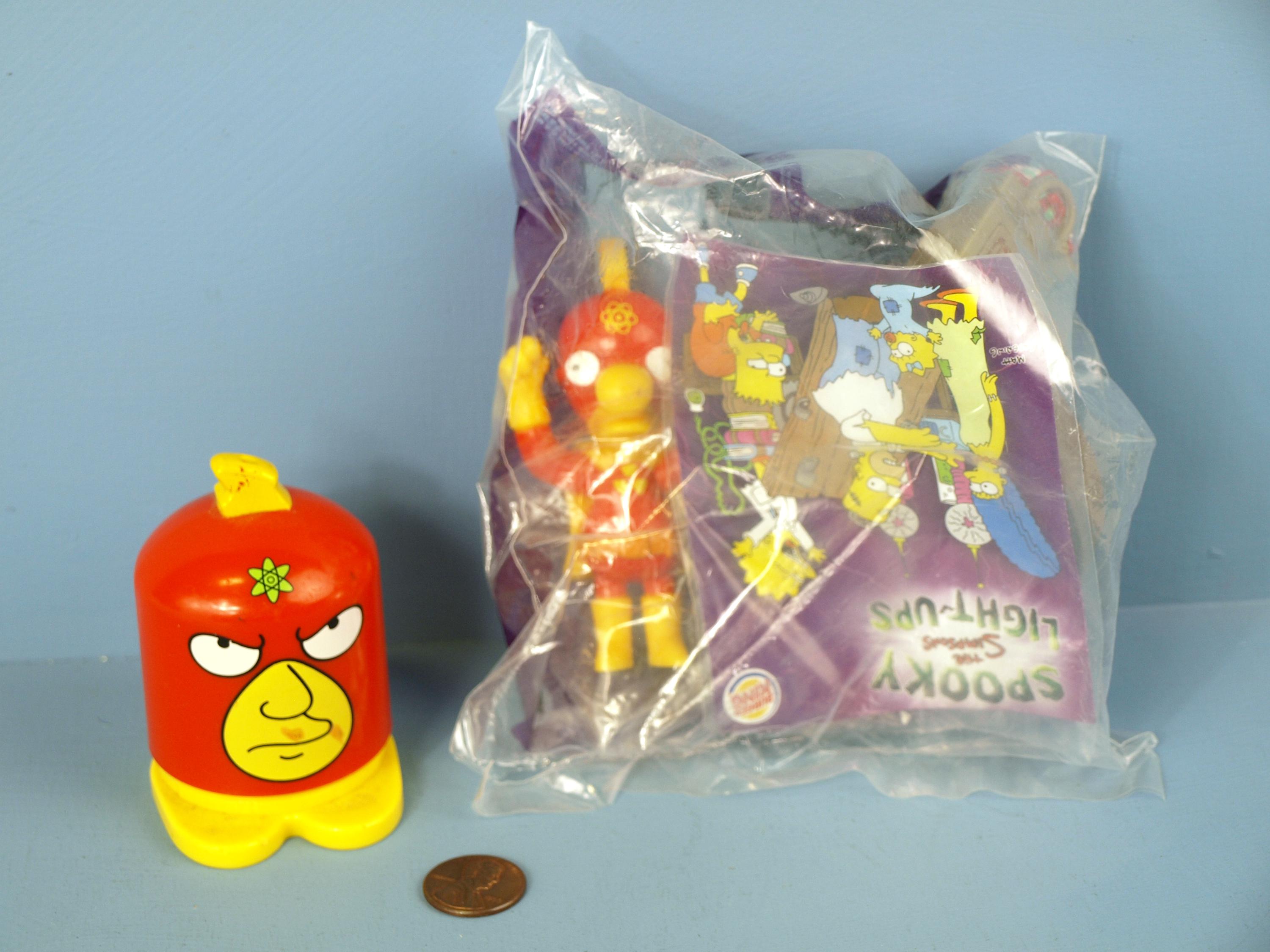 Vintage Burger King Kids Meal Toys, Circa 2001 - the Simpsons