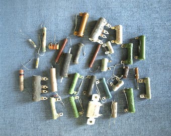 ラジオとテレビの修理用抵抗器セット - Clarostat PR10F 2.5K、Grimes A-4236-1、Sage Tomore M50W、Reso 60WL、Mallory 2HJ100 を含む