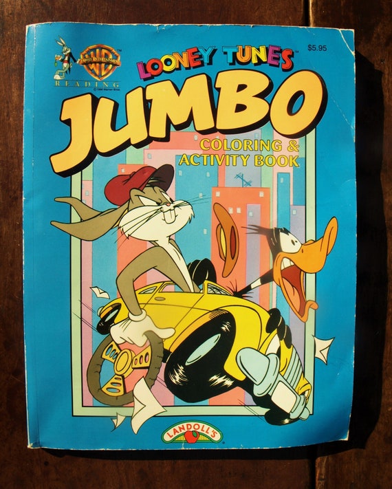 Looney Tunes Jumbo Coloring And Activity Book By Warner Etsy Looney Tunes Jumbo Coloring And Activity Book By Warner Etsy