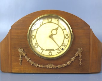 Vintage Seth Thomas Medbury 5E Tambour Electric Mantel Clock With